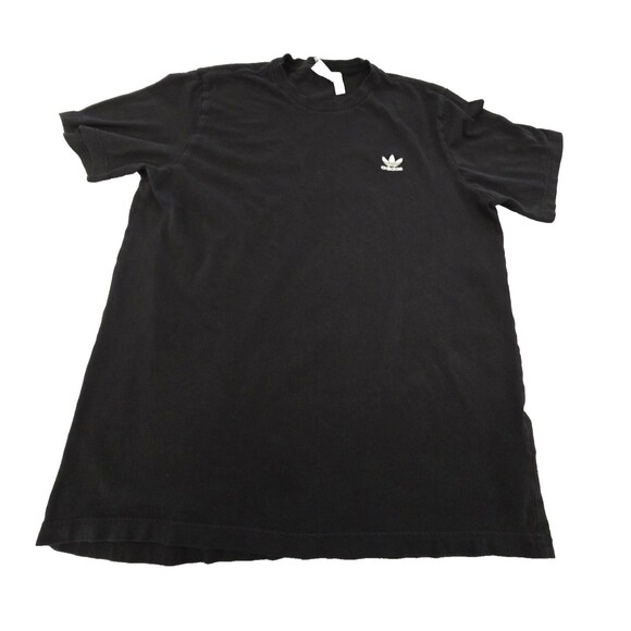 Adidas Shirt Mens Large Black Originals Trefoil Embroidered Logo Tee DV1517 - Picture 1 of 7